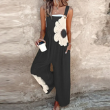 Bequeme bedruckte Latzhose