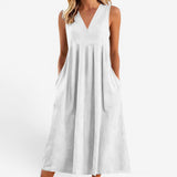 Suzaine™ Midi- Kleid mit ausgestelltem Schnitt