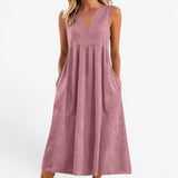 Suzaine™ Midi- Kleid mit ausgestelltem Schnitt