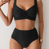 Magdalena | Sommerliches High-Waist-Bikini-Set